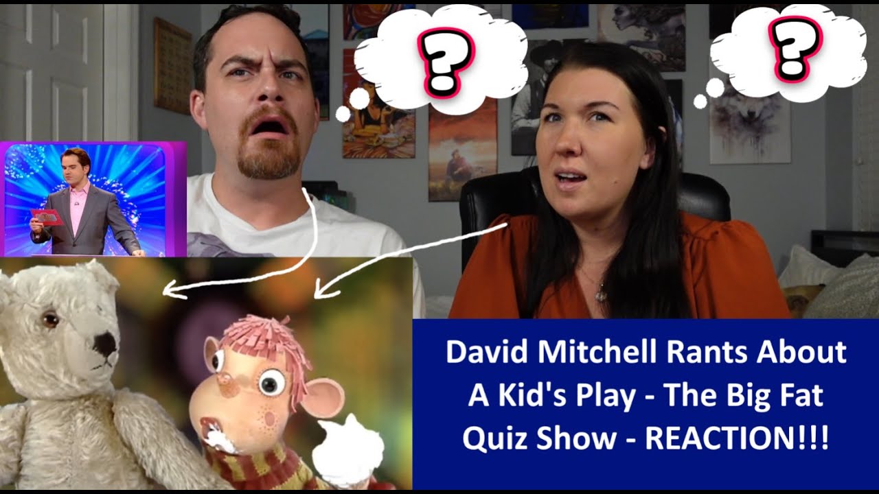 Americans React Richard Ayoade & David Mitchell Offended By Hour Long Play - Big Fat Quiz REACTION