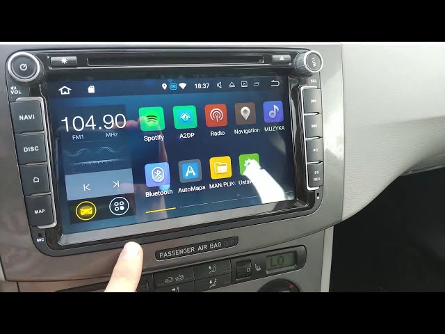 Isudar Android Auto Radio 2 DIN for VW Passat B6 - YouTube