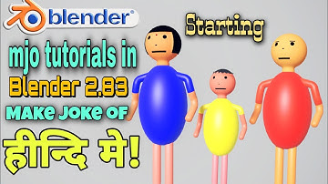 MAKE JOKE OF (mjo) tutorial in blender 2.83 | how to make character like make joke of in Hindi