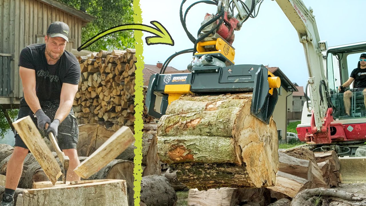 Od sekire do bagerskega cepilnika (evolucija cepljenja drv)