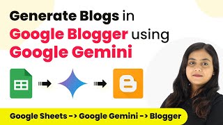 How to Generate Blogs in Google Blogger using Google Gemini