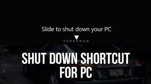 How to Create "Slide to Shut Down" Shortcut for Windows 10 PC