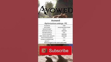 avowed/optimized settings PC #avowed #pc #fps #shortvideo #shorts #short #xbox #rtx3060 #pcsettings