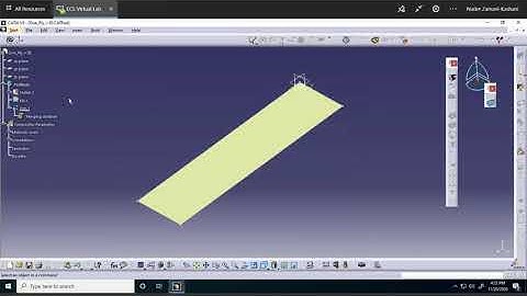 Composites Catia v5 "Native" FEA, video 2, Nader G Zamani