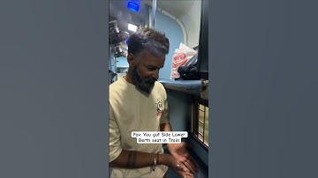 Lower Berth Seat in Train | Nikhil Keswani #shorts