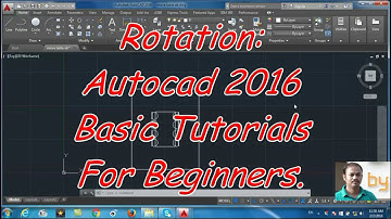Rotate: Autocad 2016 cad software - online autocad classes Part 12-30