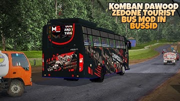 KOMBAN Zedone Tourist Bus Mod In Bus Simulator Indonesia - Bussid Bus Mod - Bussid Car Mod - Bussid