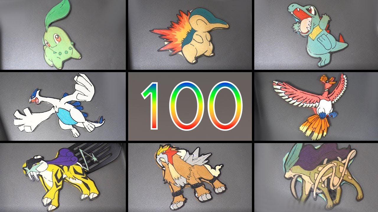 Pokemon Gen 2 ALL Pancake Art - 152~251