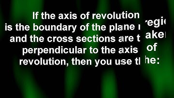 Calculus II - Solids of Revolution: Disk Method