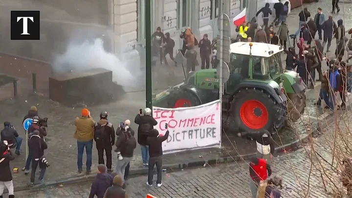 EU Farmers Clash With Police in Brussels Protest