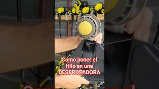 Como poner el hilo en una Desbrozadora
