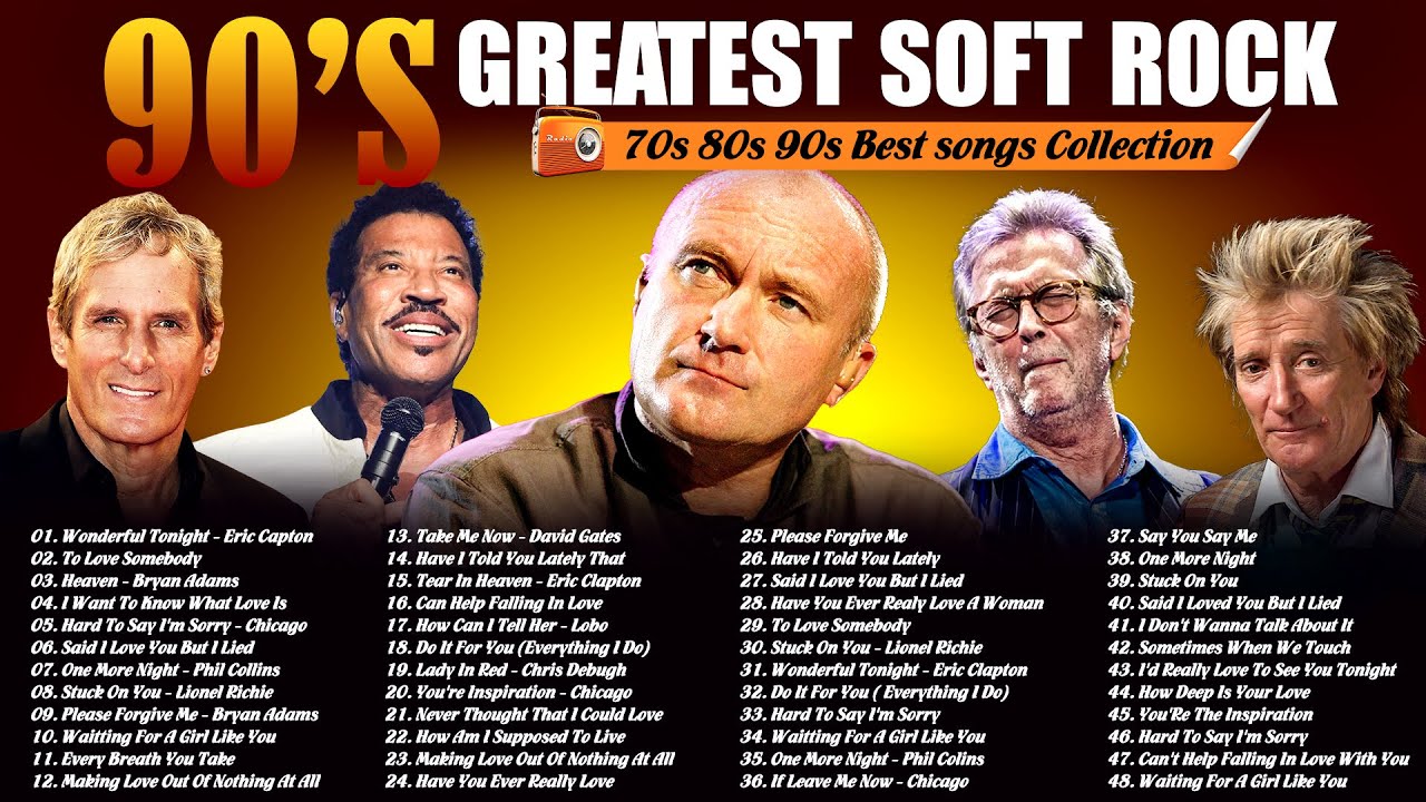 Soft Rock Love Songs Playlist 💖 Timeless Romantic Hits 💘 Phil Collins, Rod Stewart, Air Supply