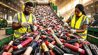 Inside America’s Cosmetic Packaging Recycling Plant | From Beauty Waste to Colorful Furniture