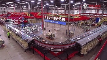 JDL looped cross belt sorting system