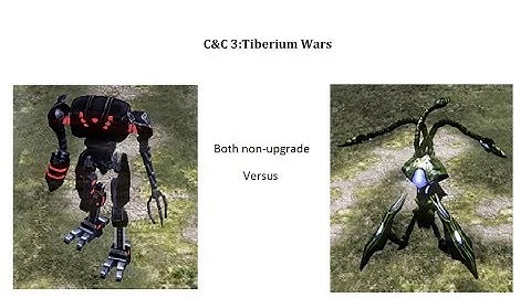 C&C 3: Tiberium Wars: non-upgrade Avatar versus non-upgrade Annihilator Tripod