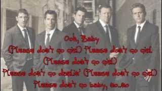 NKOTB -  Please Don't  Go Girl (lyrics)