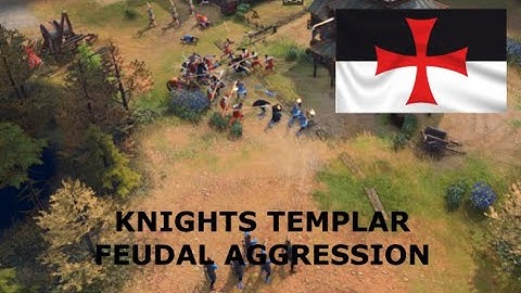 AOE4 - Knights Templar Build Order - Feudal Aggression