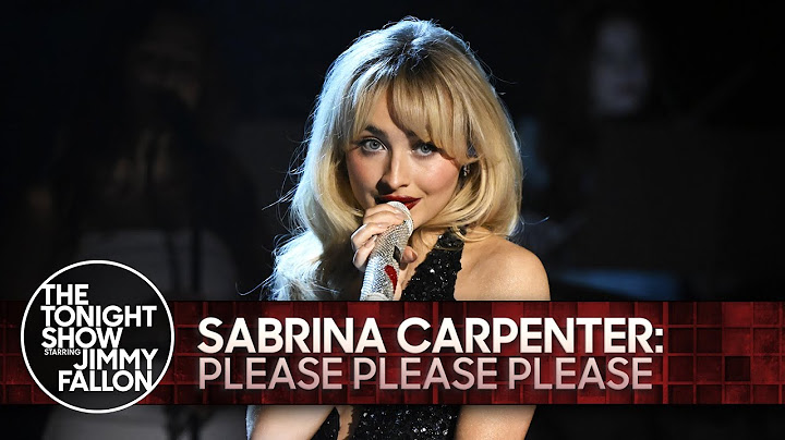 Sabrina Carpenter: Please Please Please | The Tonight Show Starring Jimmy Fallon