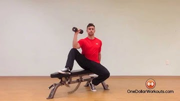 Seated Elbow On Knee Dumbbell External Rotation