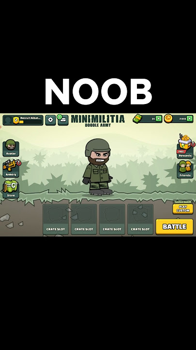 Noob VS Pro in || MINI MILITIA ||