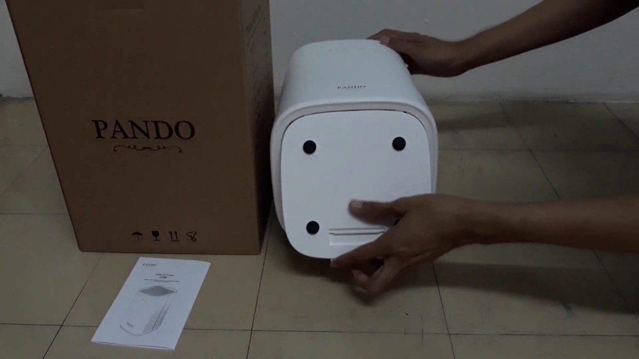 แกะกล่อง รีวิว เครื่องฟอกอากาศ air purifiers Pando CUBE - YouTube