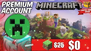 HOW TO GET OFFICIAL MINECRAFT JAVA EDITION ACCOUNT FOR FREE | Free Redeem Code