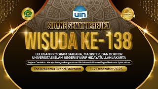 WISUDA PROGRAM SARJANA, MAGISTER, DAN DOKTOR KE-138 | UIN SYARIF HIDAYATULLAH JAKARTA