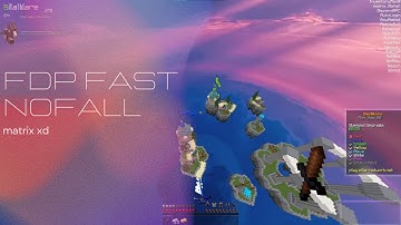 New matrix inf fly & nofall in FDP | Free config and script download *only for pika