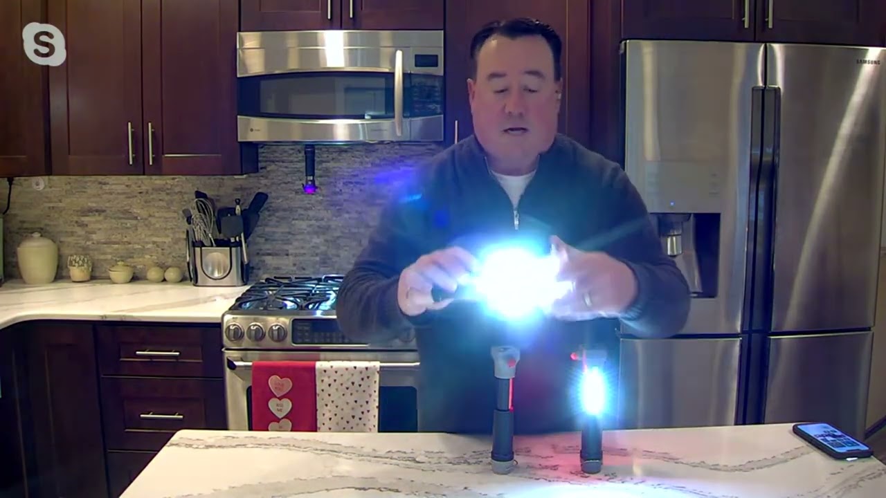 SecureBrite Multi-Function S/4 Auto Tool Emergency Light with Boxes on QVC