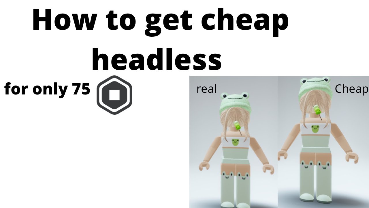 tutorial de headless quase de graça pagando só 50 robux #roblox