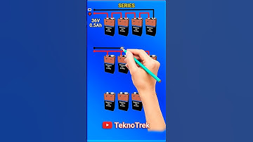 Battery Series vs Parallel: Voltage and Capacity Explained with 9V Batteries 🔋 #shorts