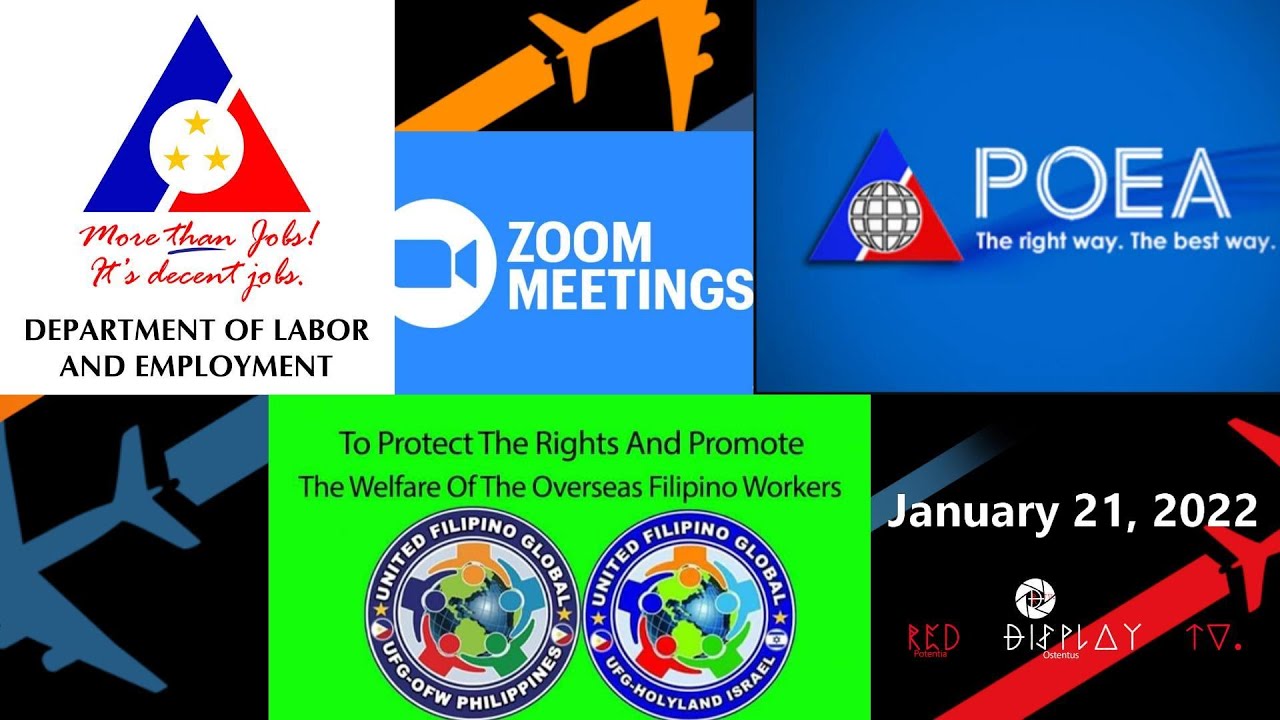 ZOOM CONFERENCE WITH DOLE AND POEA