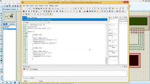 Rangkaian UART Di Atmega32!!!!             Menggunakan Proteus 8 dan CVAVR
