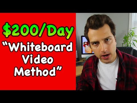 How to Make $100-$200/Day Online w/ "Whiteboard Video Method" (ZERO Grunt Work)