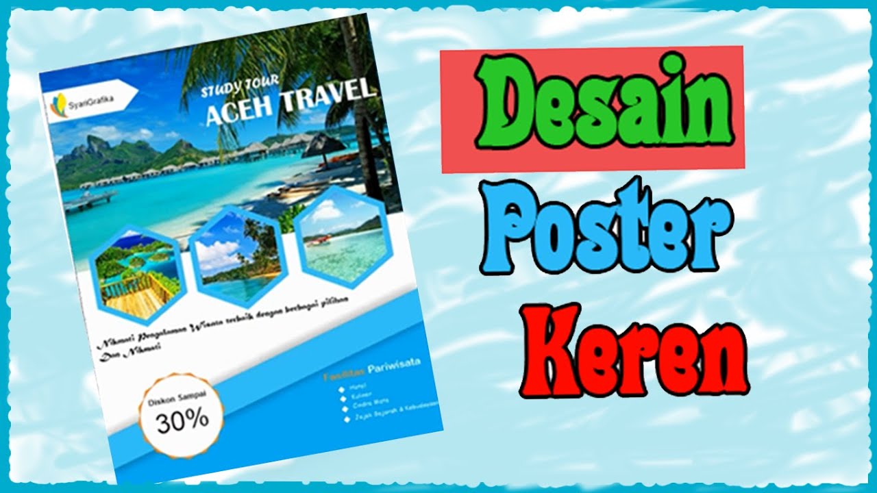  Tutorial  Desain  Poster  Wisata Dengan CorelDRAW  X7  Desain  