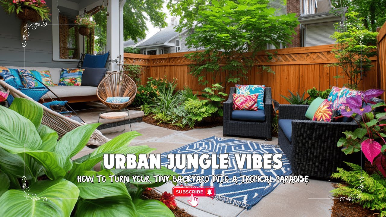 View of 🏡🍃Urban Jungle Vibes: How to Turn Your Tiny Backyard into a Tropical ...