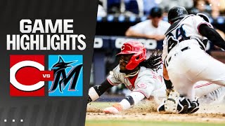 Reds vs. Marlins Game Highlights (4/23/25) | MLB Highlights