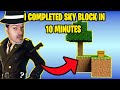 Completing FULL Sky Block in 10 Minutes Challenge !!!  | minecraft hindi