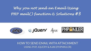 Why you not send an Email using PHP mail function #3