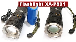 2KM range Aluminum Body Super Bright Flashlight XAP801 Imported P80 Laser torch with Power bank