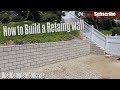 How to Build a Retaining Wall - DIY