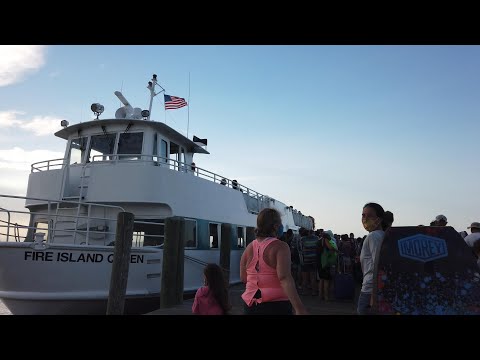 ⁴ᴷ⁶⁰ Fire Island to Bay Shore Ferry Full Ride from Kismet, NY (August 22, 2020)