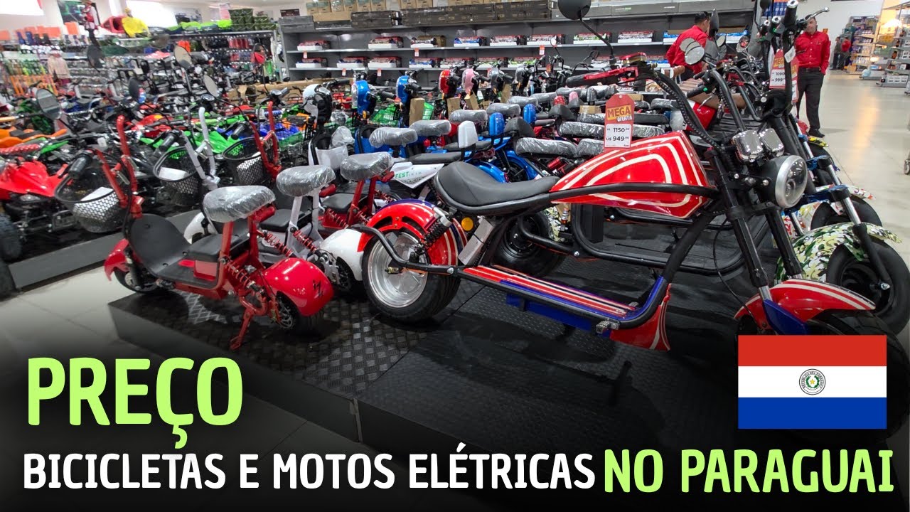 BICICLETAS ELÉTRICAS e MOTOS ELÉTRICAS no SHOPPING PLANET em PEDRO JUAN CABALLERO Paraguai