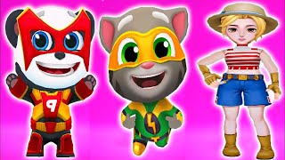 Talking Tom Gold Run vs Panda Panda Run vs Subway Princess Funny Gameplay screenshot 4