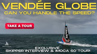 This Sailboat Hits 45 MPH! EXCLUSIVE interview with Vendée Globe skipper and IMOCA 60 TOUR!