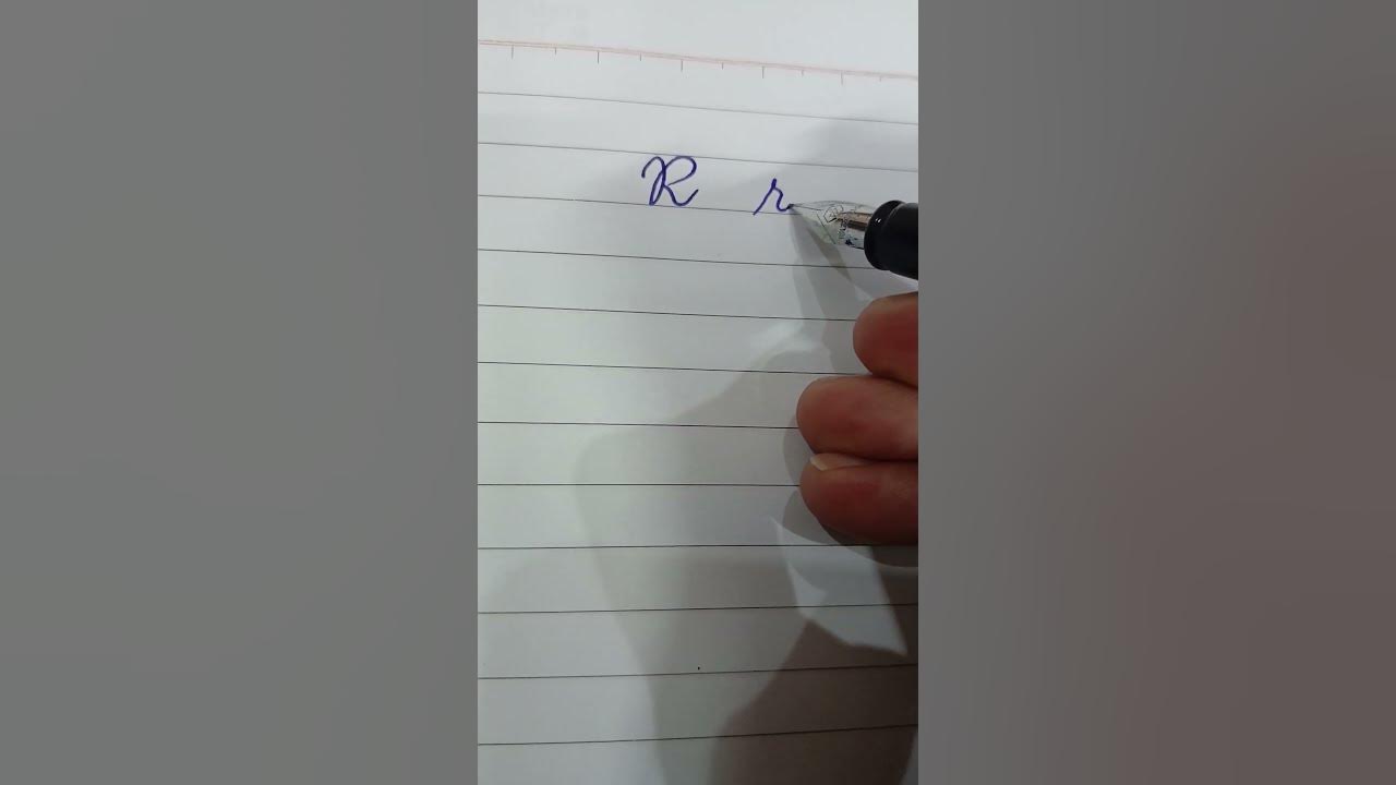 How to write R in English - YouTube