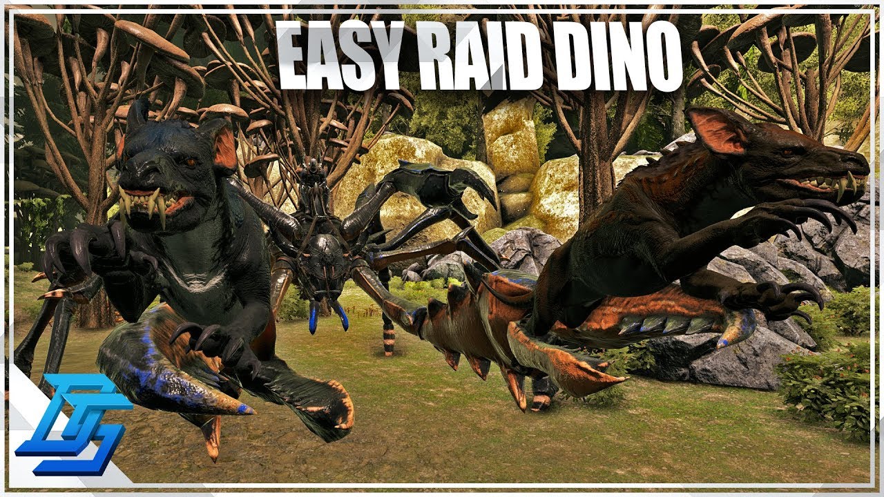 RIDING THE KARKINOS, EASIEST RAID DINO?!? Ark Survival Evolved Part