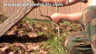 Survival Trapping-Greased String Dead Fall