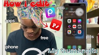 How I EDIT + MAKE my THUMBNAILS ☆ apps, images, stickers, fonts 💚 screenshot 4