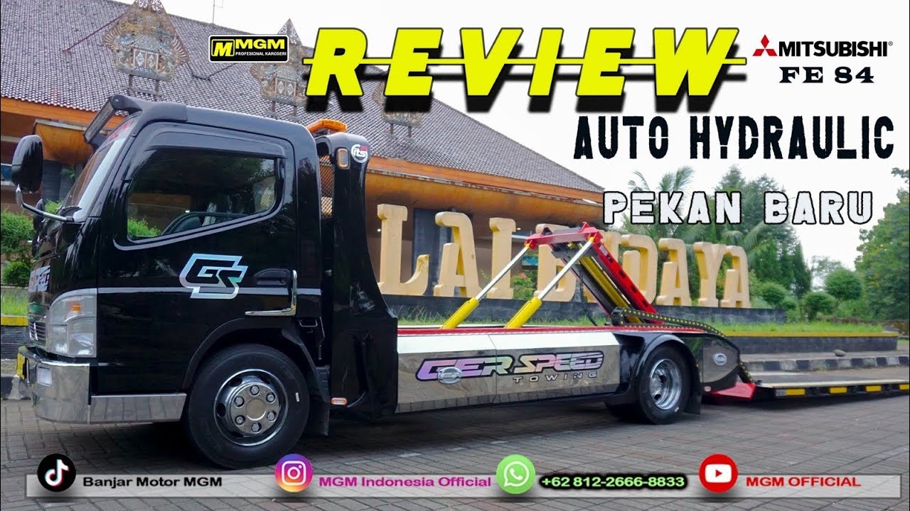 Review Towing Auto Hidrolik dari Mitsubishi FE 84 Karya MGM Karoseri.